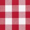 Threadmade Home Farmhouse Living Buffalo Check Window Valance, Red/White - 60"W x 15"L